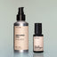 A bottle of Old Money Beard Oil and Old Money Eau de Parfum against a grey background.